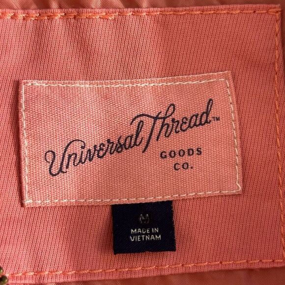 Universal thread pink quilted utility bomber jacket medium new - Picture 6 of 8